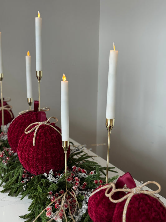 Guirnalda decorada vino / Decorated garland burgundy