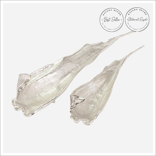 Charolas pluma plateadas HONOR