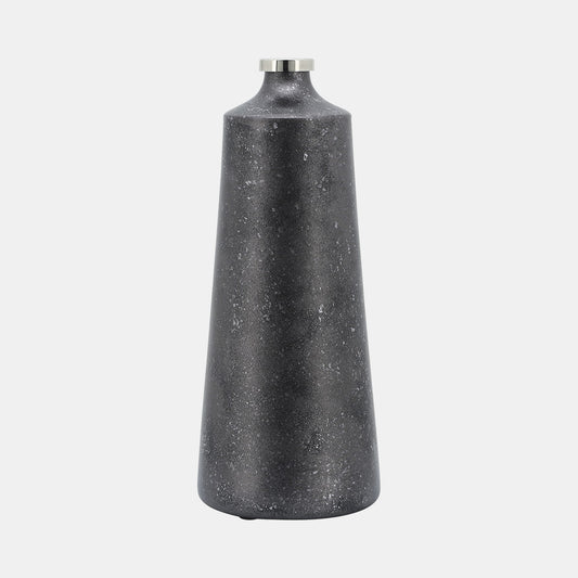 Floreros Negros de vidrio