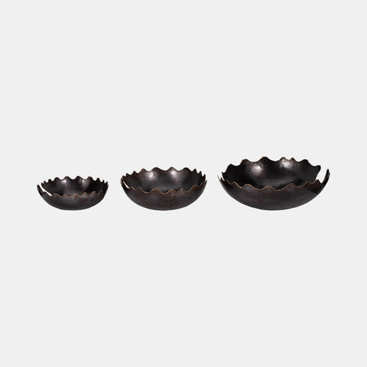 Set de 3 bowls de metal