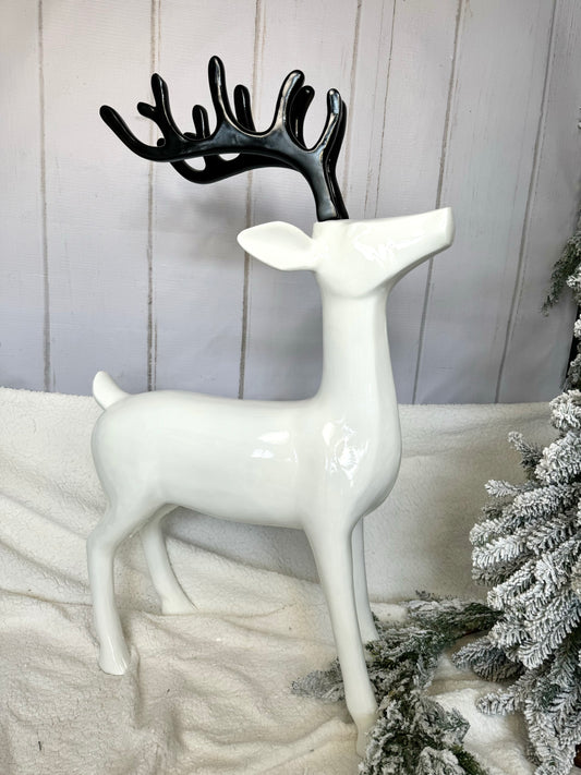 Venados blanco y negro 3 tamaños / White and black deers 3 sizes