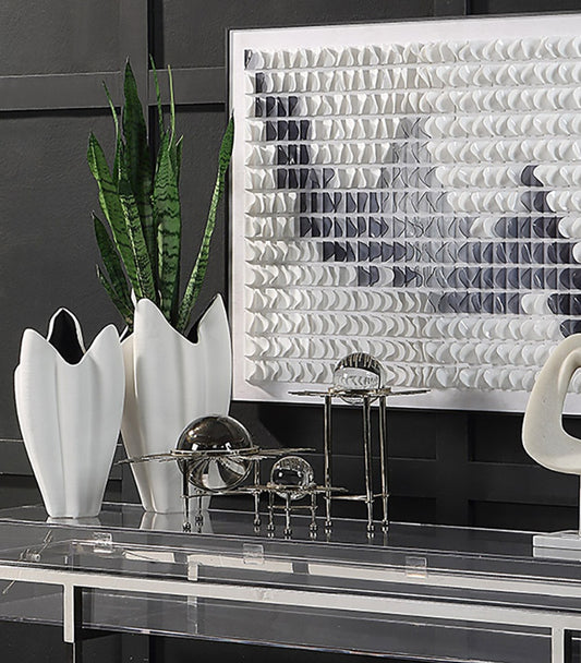 Florero blanco ADDISON