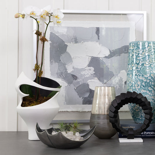 Florero Blanco ELYSIAN