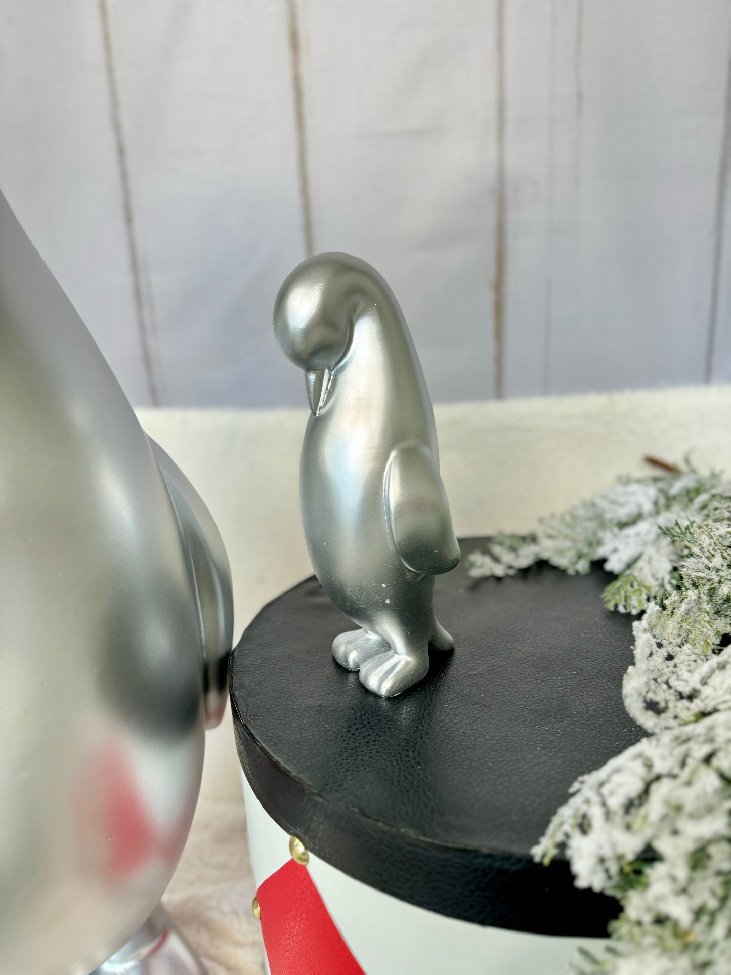 Pinguinos Plata set 2 / Penguins silver set of 2