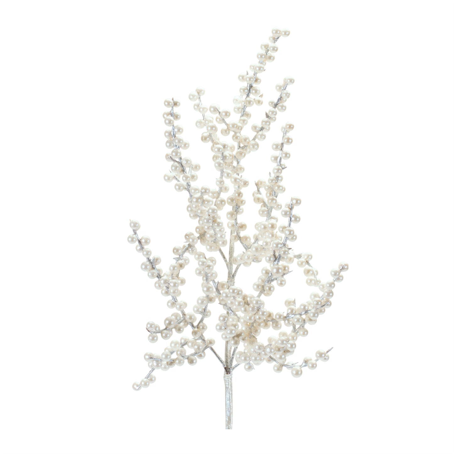 Vara de berries blancas y plata VR / White & Silver Berries spray VR