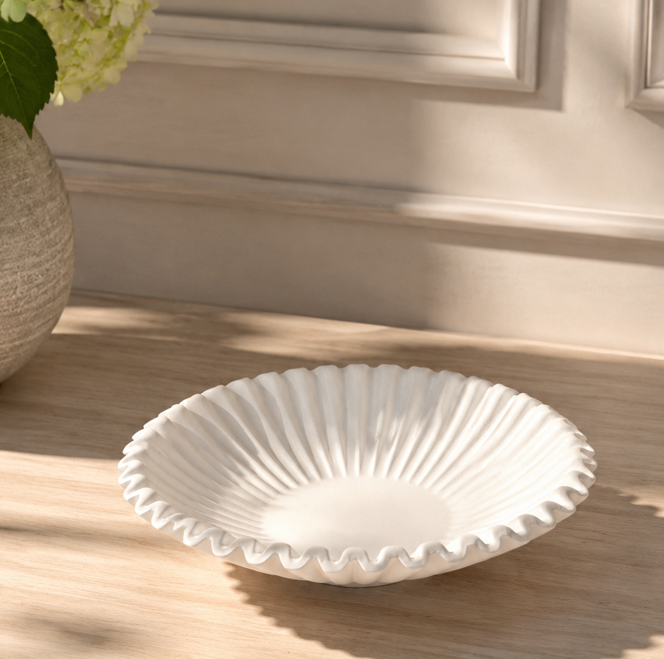 Plato olas blancas