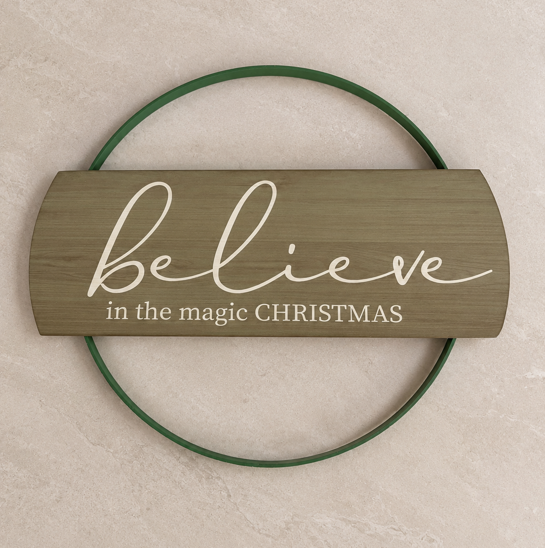 Letrero Believe