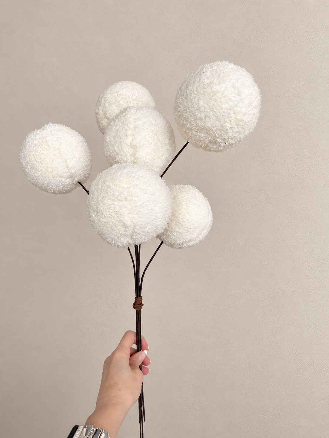 Vara de bolas de tela 60cm