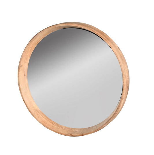 Espejos redondos madera ABETO VR