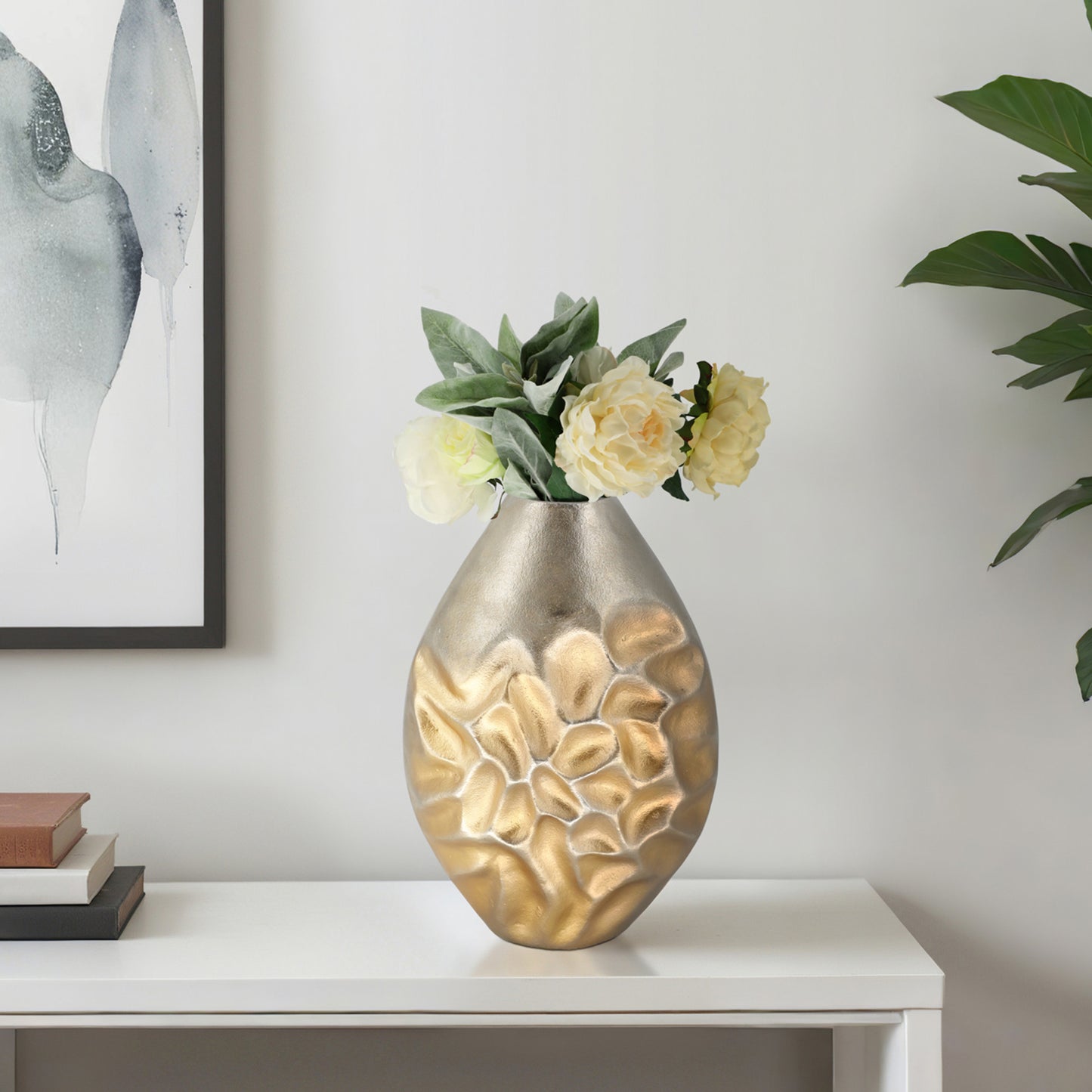 Florero dorado HAMMERED