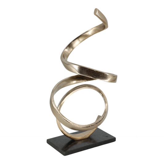 Escultura Loop dorada