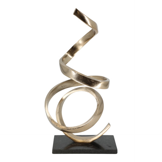 Escultura Loop dorada