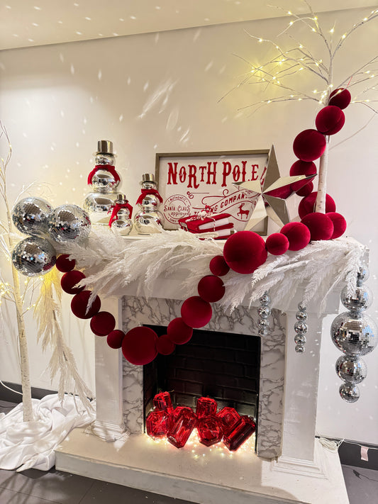 Guirnalda de esferas gigantes Tela VR / Giant Ball fabric garland VR