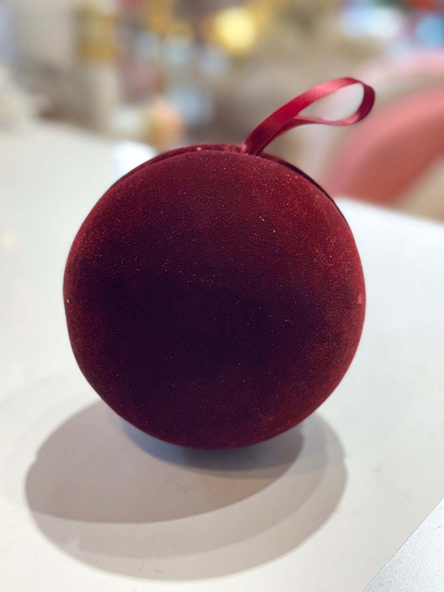 Esferas vino terciopelo VR / Burgundy velvet balls VR
