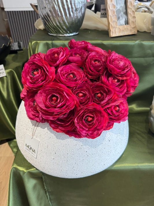 Flor RANUNCULUS rosa fuerte