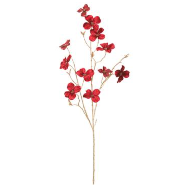 Varas y flores rojo vino VR / Burgundy sprays & flowers VR