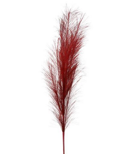 Vara pampas rojo vino brillantina / Glitter Burgundy pampas spray