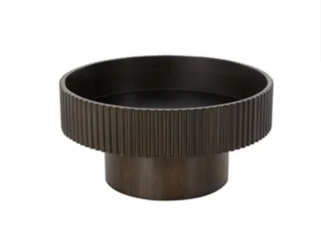 Platon ACANALADO negro