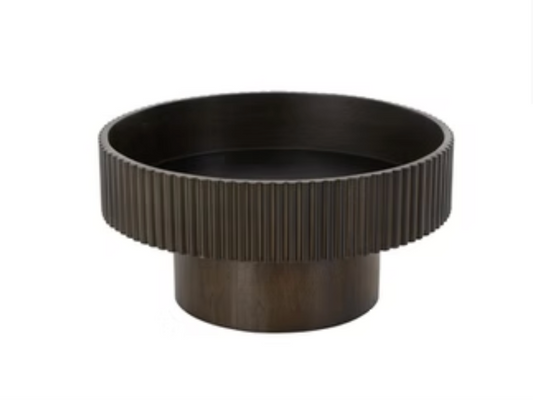 Platon ACANALADO negro