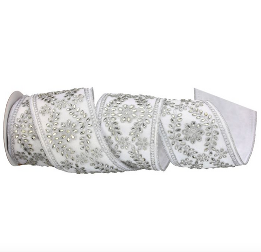 Listones blanco y plateados VR / White and silver ribbons VR