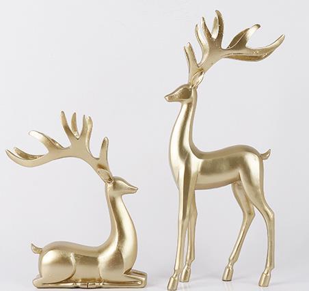 Venados dorados de mesa