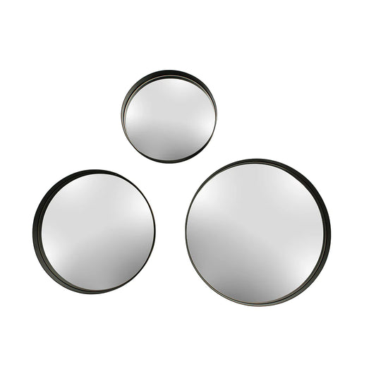 Espejos redondos Negros