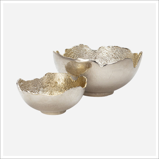 Set 2 bowls plateados ELLSWORTH