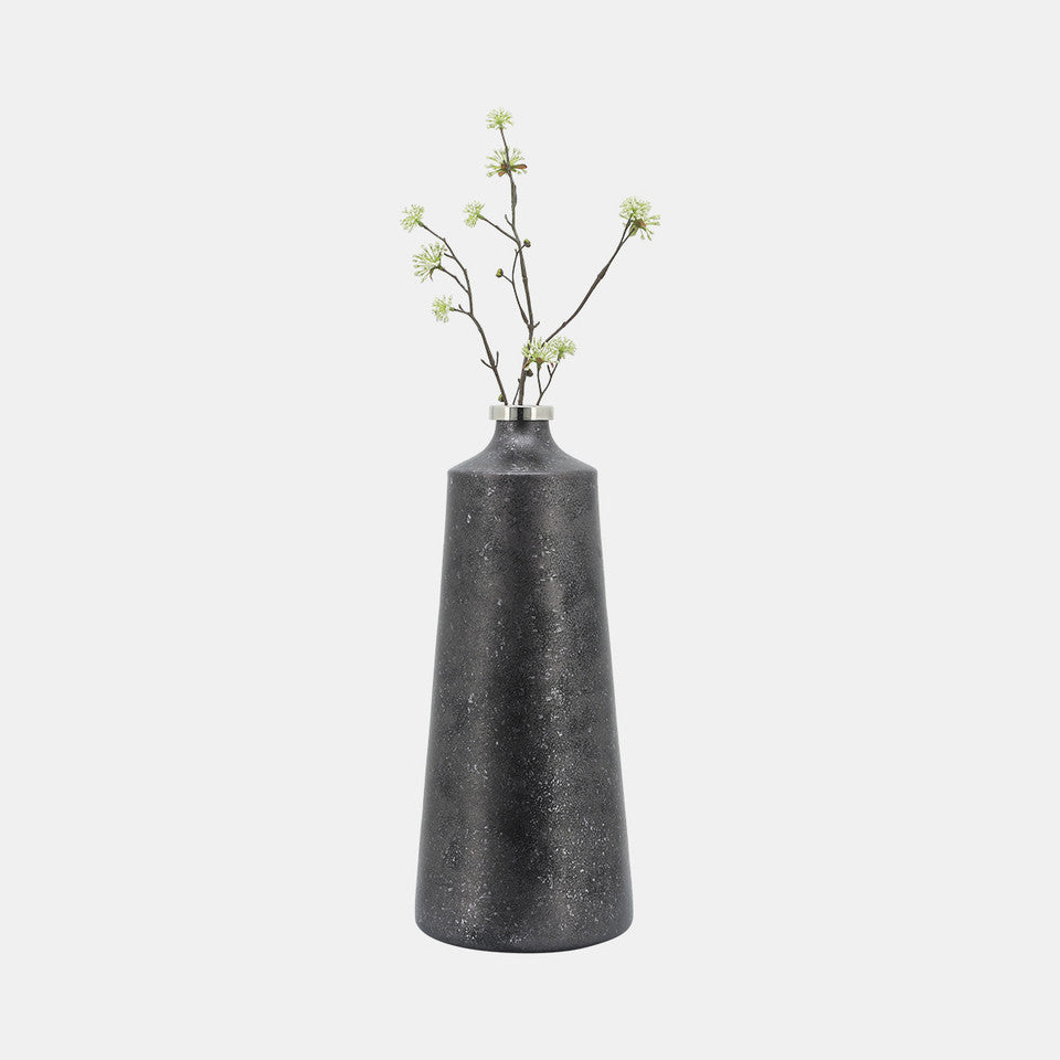Floreros Negros de vidrio