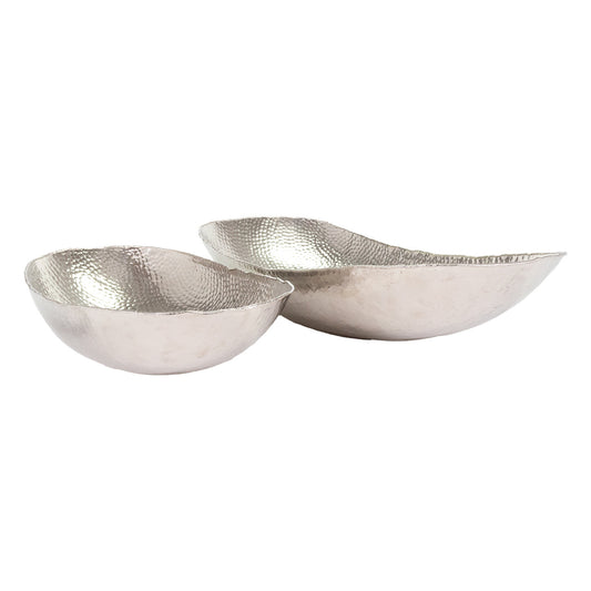 Set 2 bowls plateados CAIRO