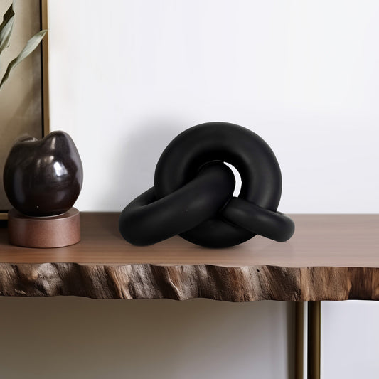 Adorno de mesa Nudo negro