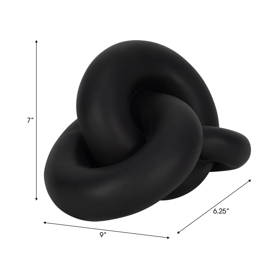 Adorno de mesa Nudo negro