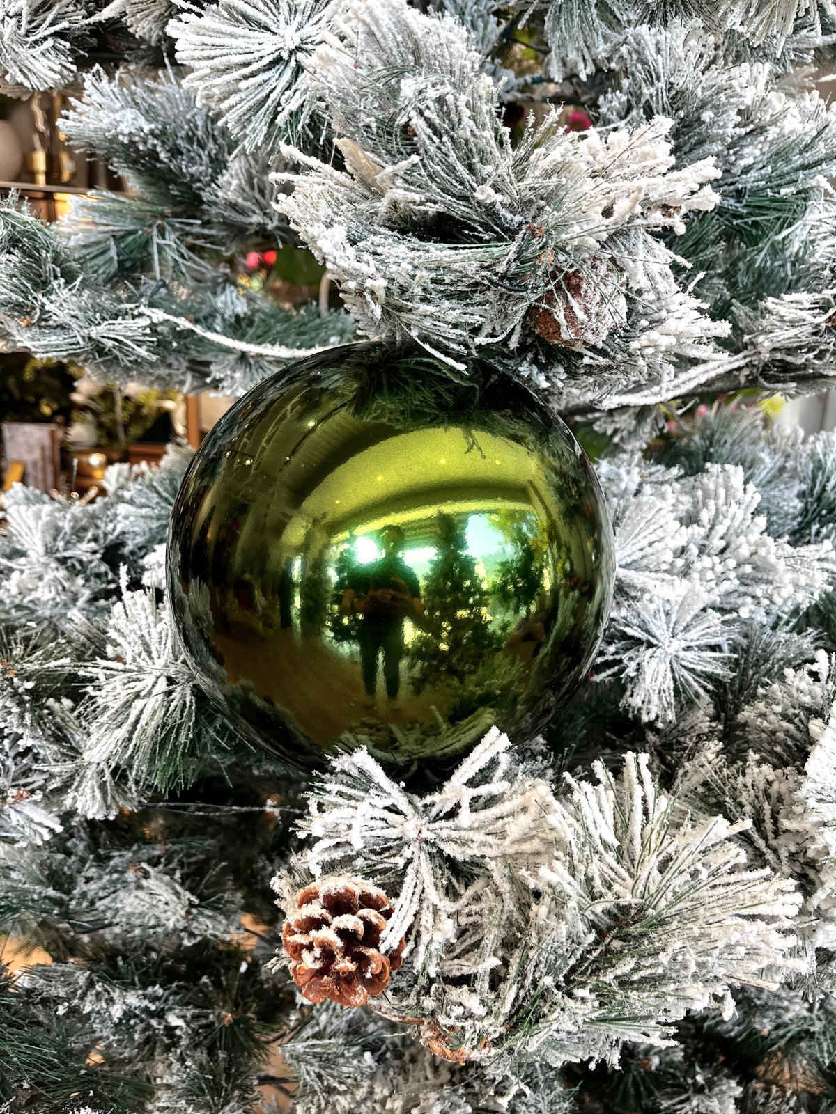 Esferas verde olivo VR / Olive green balls VR