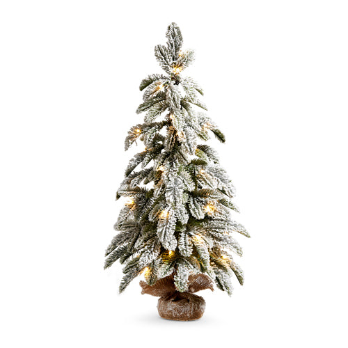 Pino nevado con luces VR /  Lighted Flocked Tree