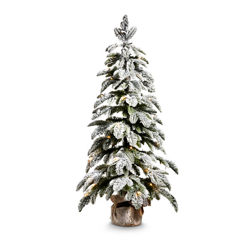 Pino nevado con luces VR /  Lighted Flocked Tree