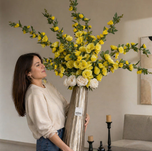 Florero plateado MAURICE