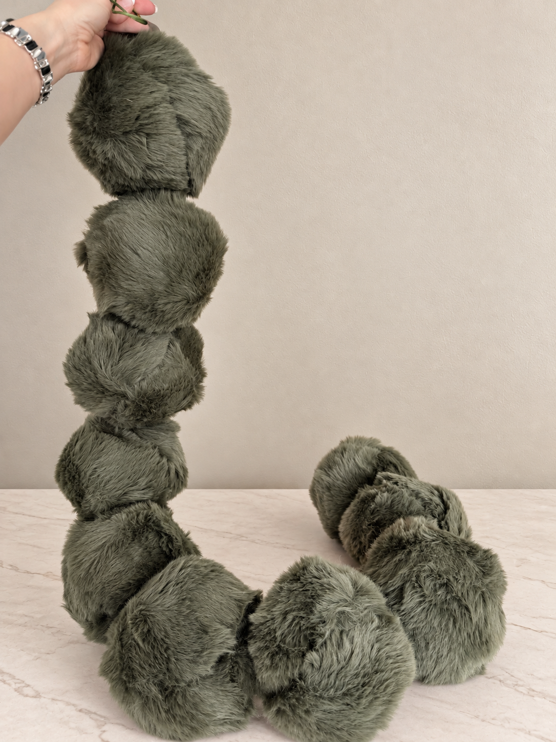 Guirnalda de esferas peluche VR