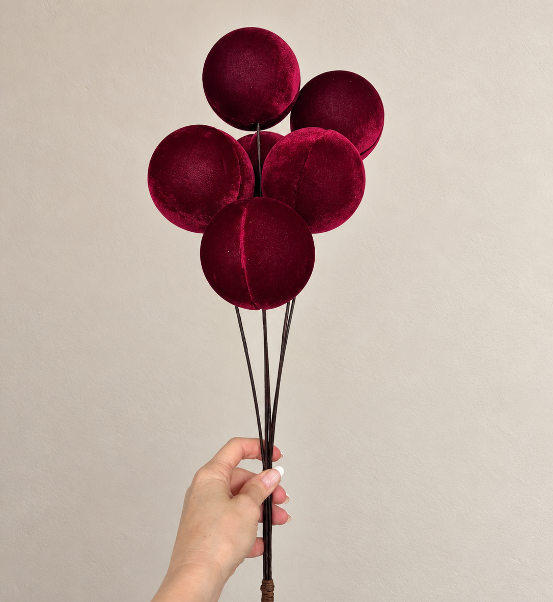 Vara de bolas de tela 60cm