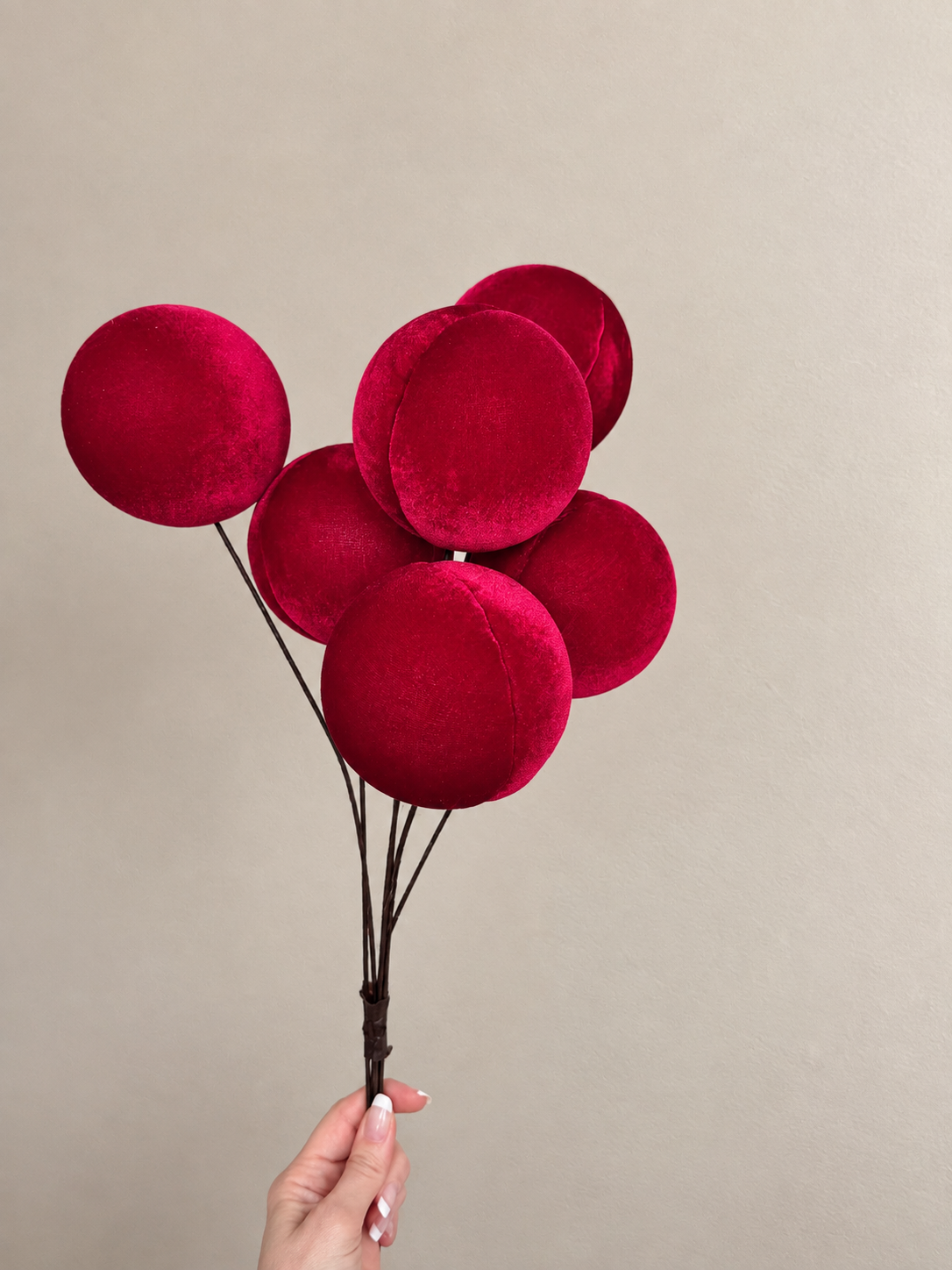 Vara de bolas de tela 60cm