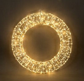 Coronas de luces / Lighted wreaths