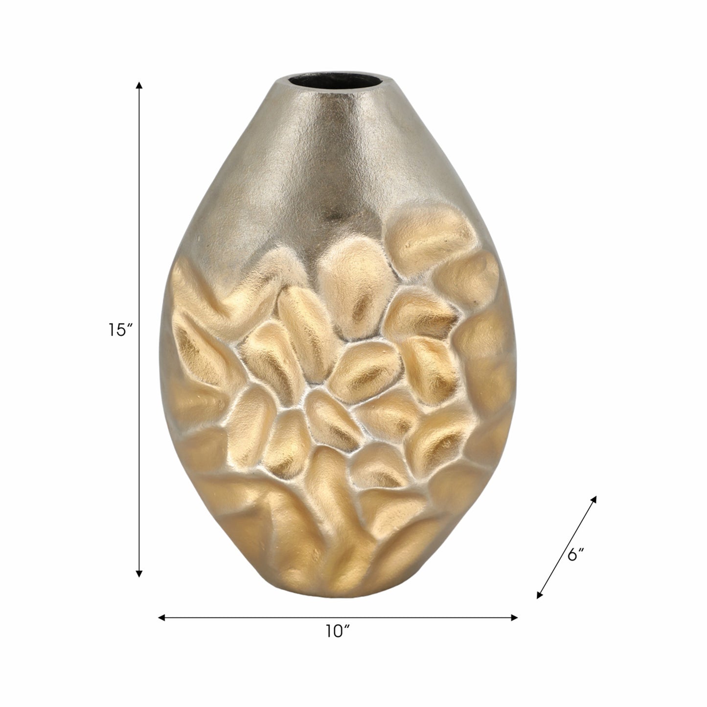 Florero dorado HAMMERED