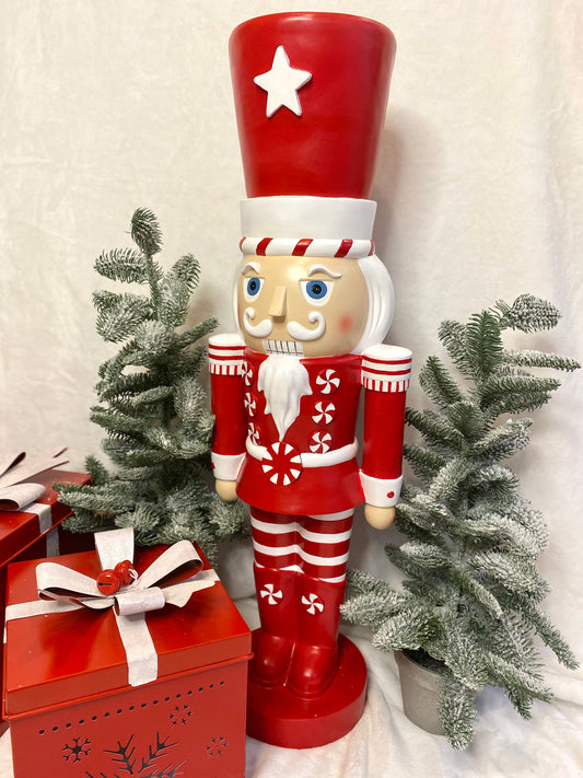 Cascanueces caramelo 90cm / Peppermint nutcracker 35.8"