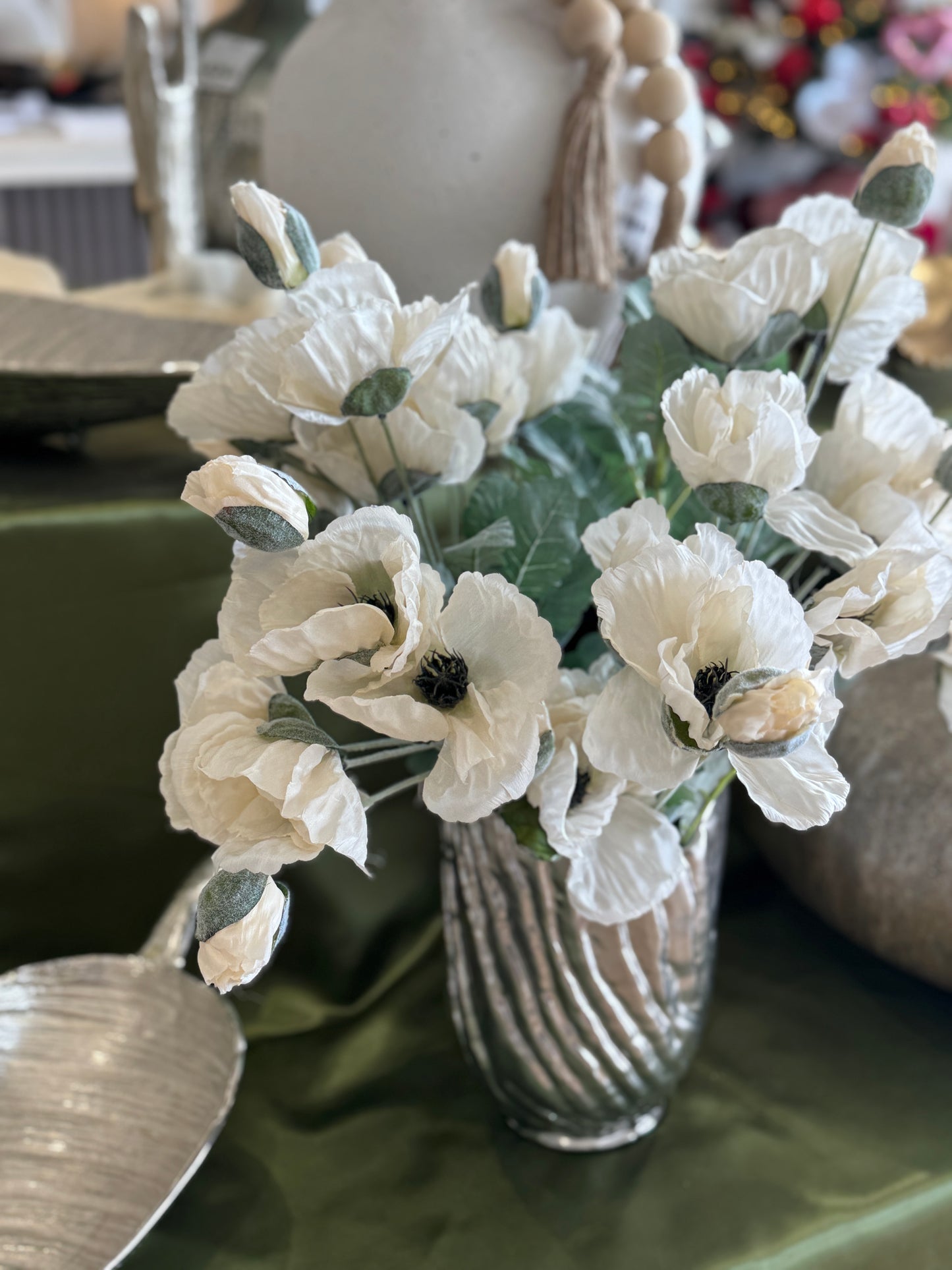 Flor AMAPOLA blanca