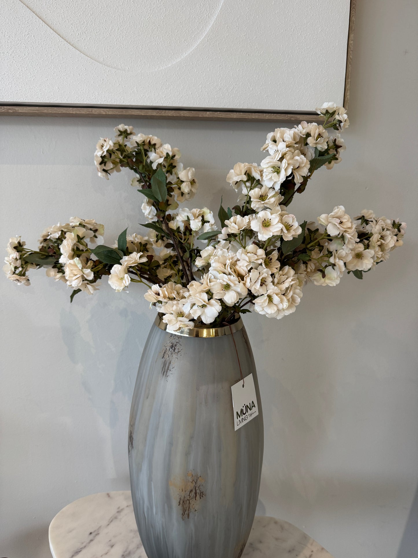 Flor CHERRY blanca