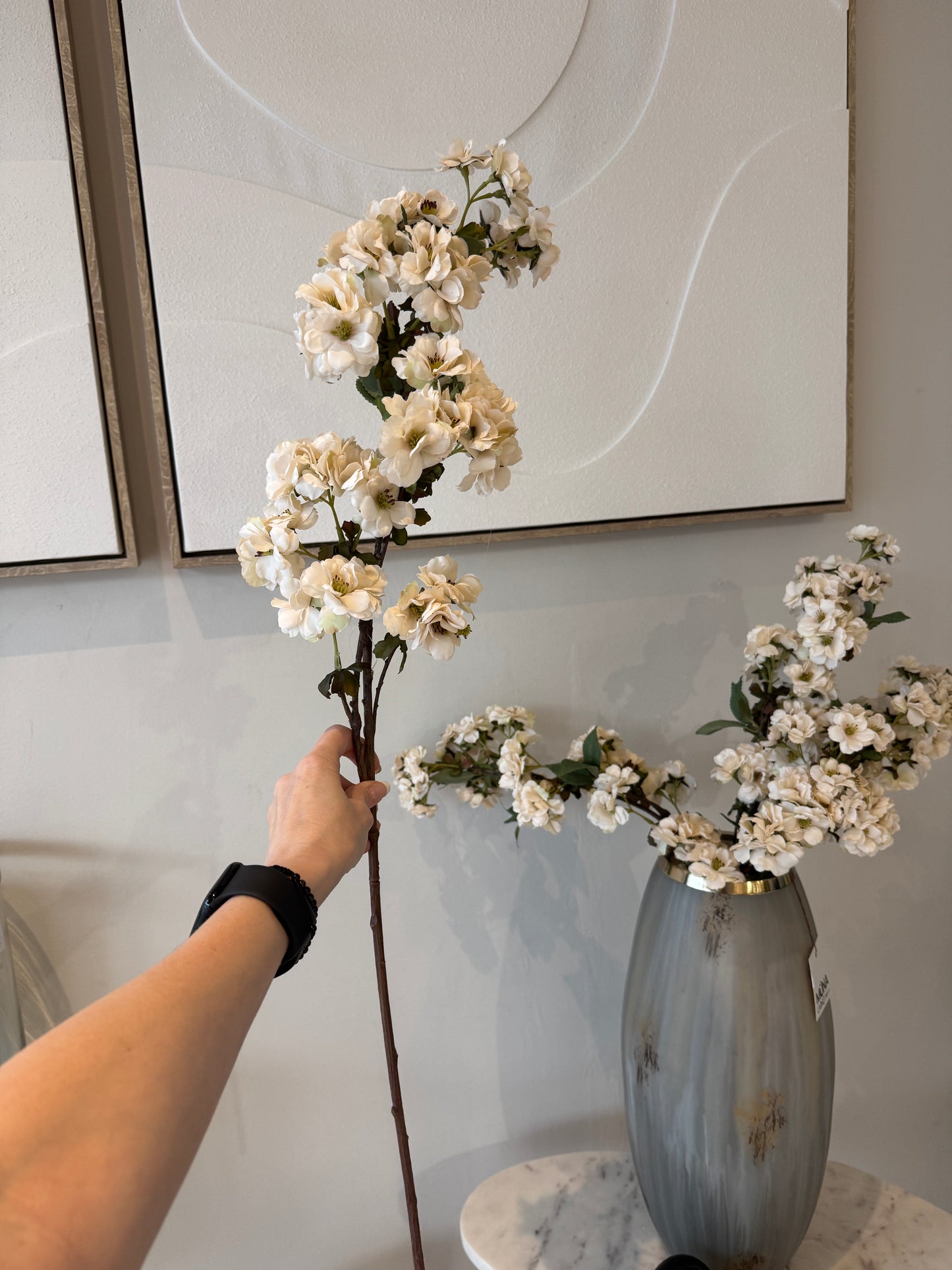 Flor CHERRY blanca
