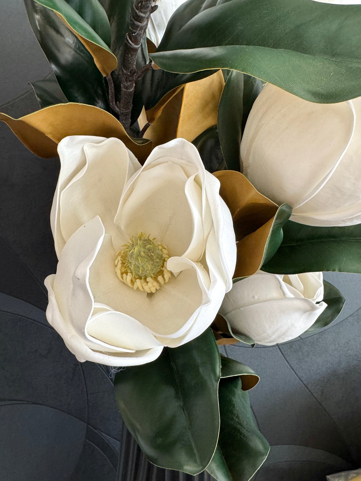 Flor MAGNOLIA blanca Real Touch VR