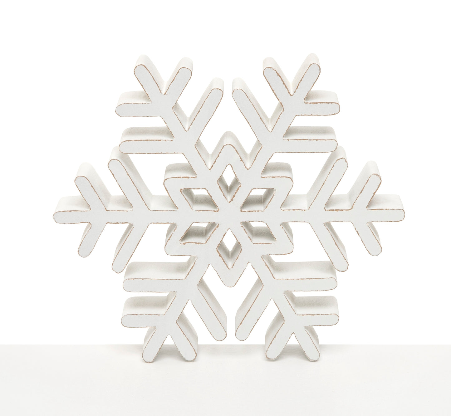 Copo de madera de mesa / Wood snowflake table top