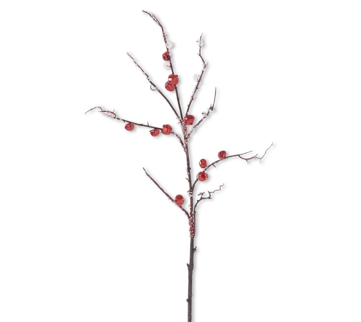 Vara de cascabeles nevada 66cm / 26" Iced branch with bells