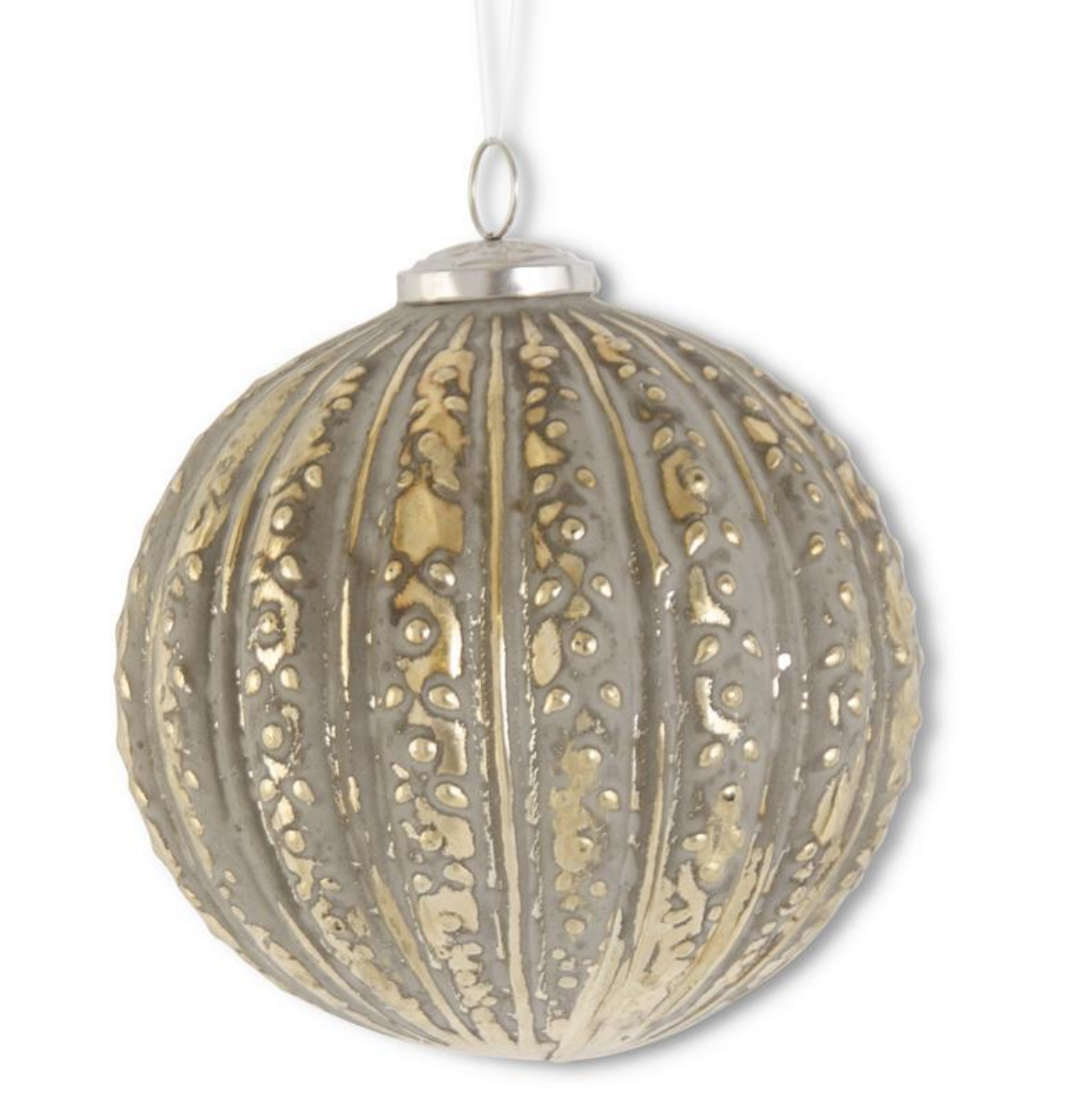 Esfera doradas de vidrio VR / Gold Glass ornament VR