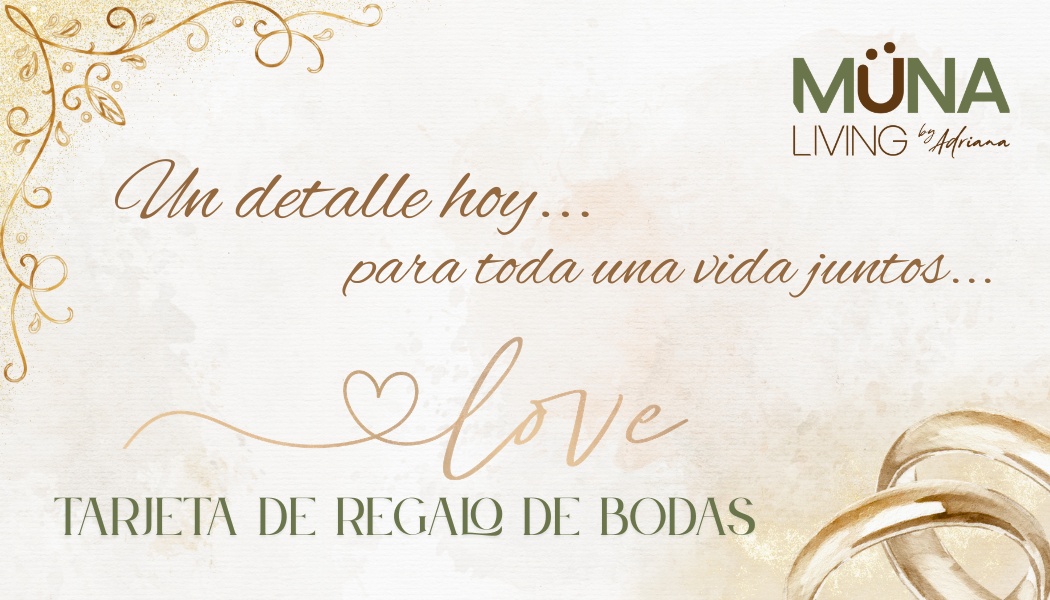 Müna Living Regalos de Boda (Tarjeta) / Wedding Gift Card