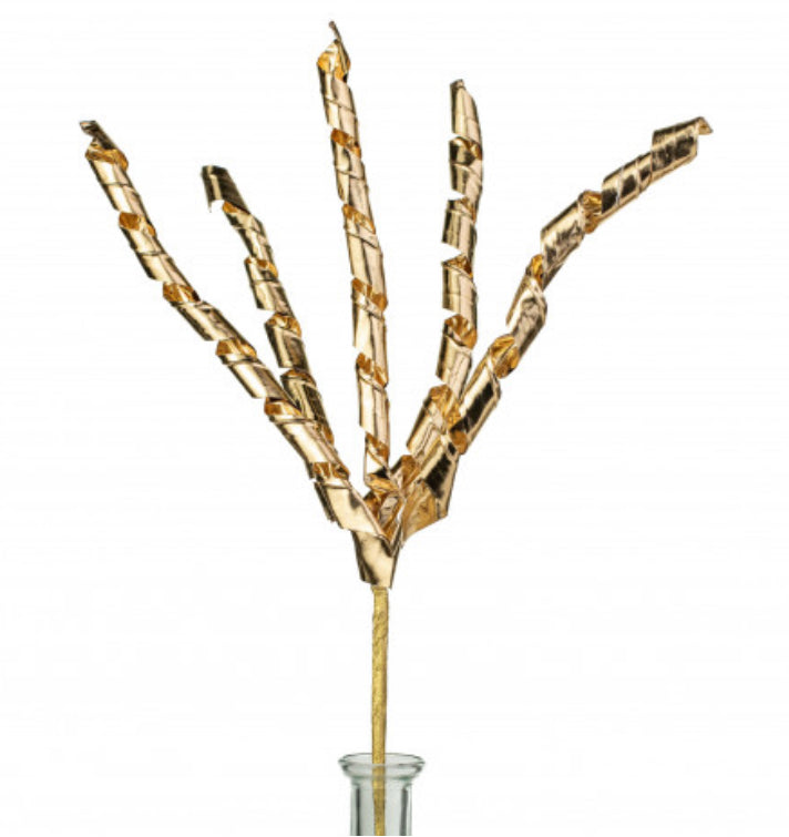 Vara Curlys dorada 48cm / 19” Gold curlys spray